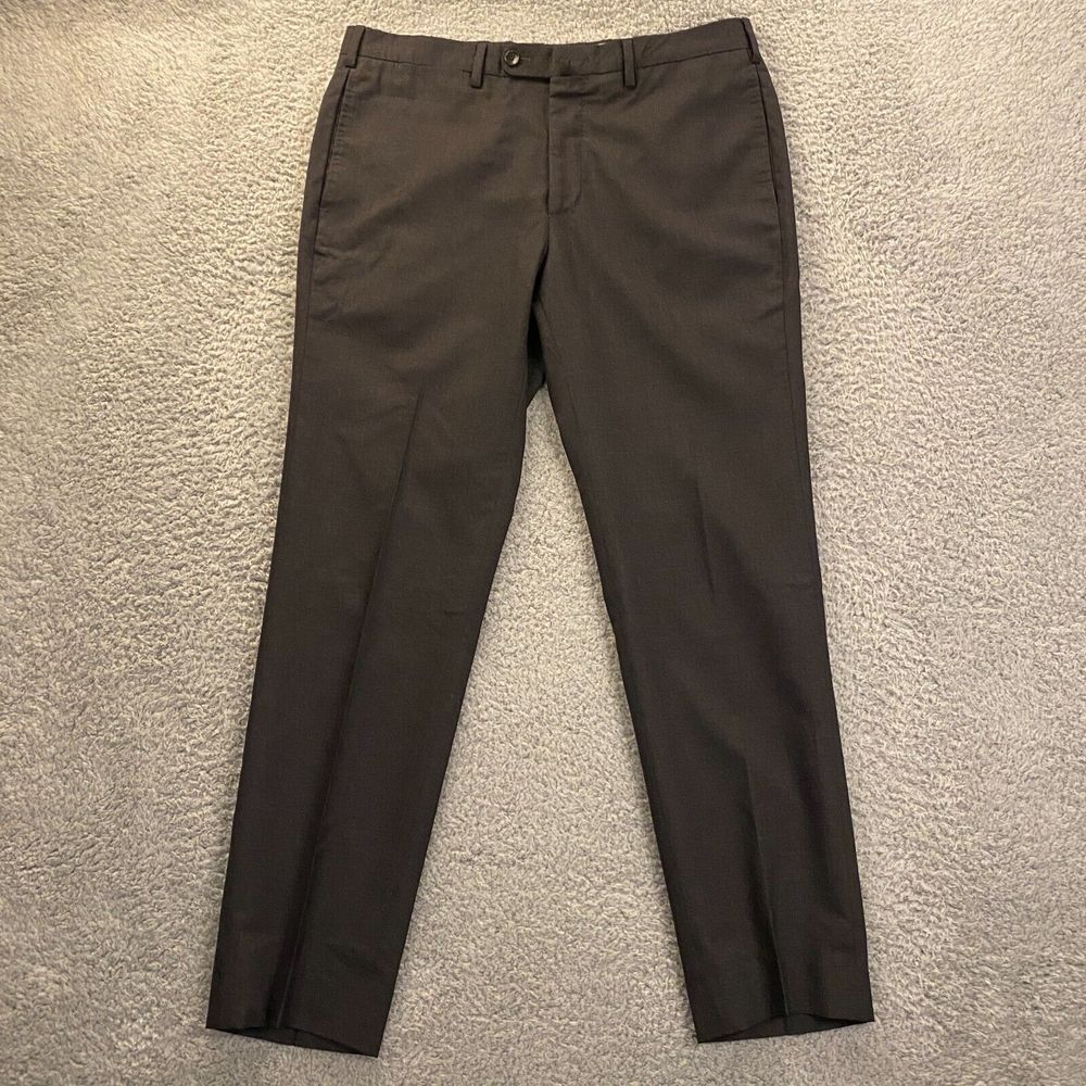 Sid Mashburn Dress Pants Mens size 33x28 Slacks Trousers Wool Gray Business